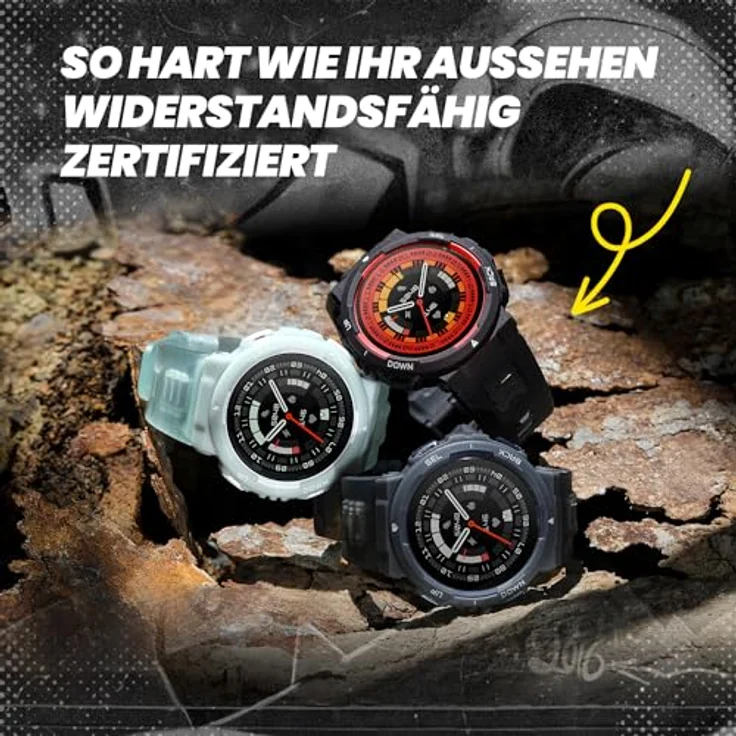 Amazfit Active Edge, Smart Watch mit Stilvollem, Widerstandsfähigem Sport- und Fitness-Design, GPS, AI Health Coach, Sport Outdoor, Workouts und Übungen, 16 Tage Batterie, 10 ATM, Schwarz – Bild 3