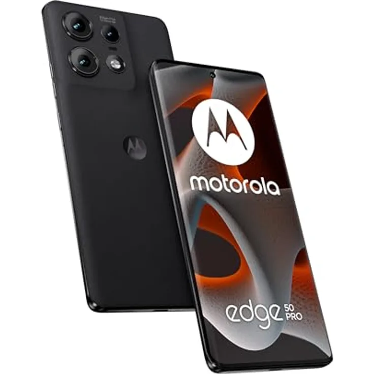 motorola Edge 50 Pro 12/512 GB, 16,9 cm (6,67 Zoll) POLED Super HD 1,5 K, 50-MP-Kamera mit IA und Teleobjektiv x3, Turbo Power 125 W (im Lieferumfang enthalten), Dual-SIM, Schwarz