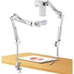 ULANZI TH04 Kamera-Überkopf-Stativhalterung, flexibler Mikrofon-Galgenarm mit 360° drehbarem Kugelkopf, Tragfähigkeit 2,0 kg