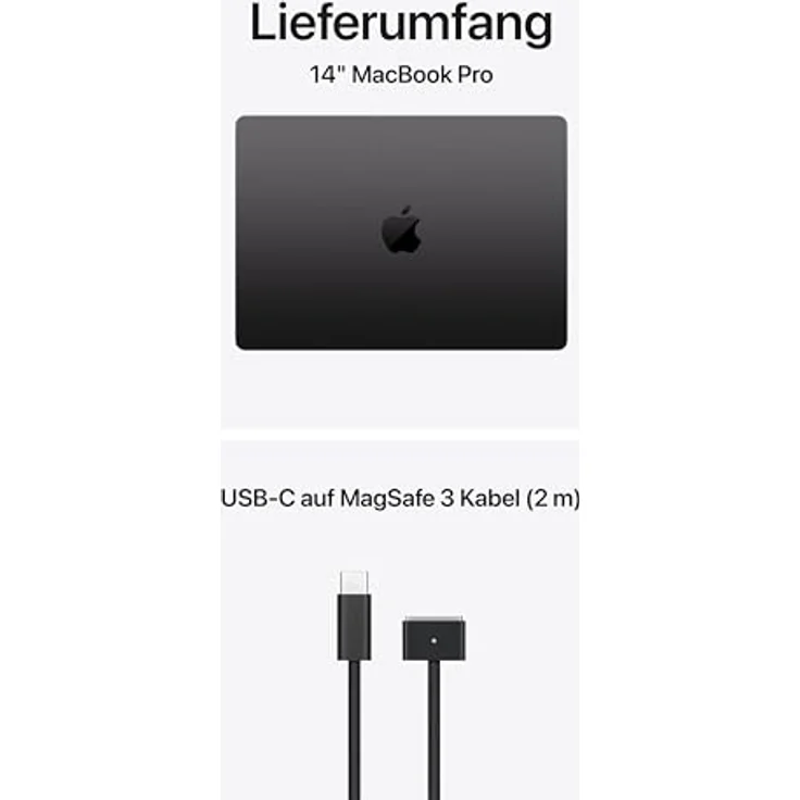 Apple MacBook Pro 14" (2025), M5 Chip, 10-Core CPU/GPU, 16GB RAM, 512GB SSD, Space Schwarz, ohne Netzteil – Bild 6