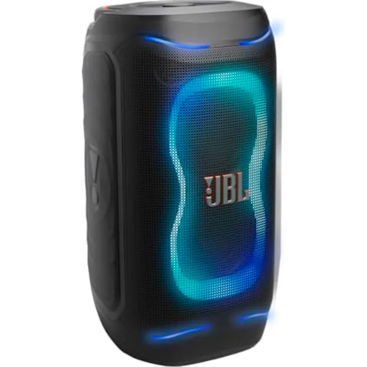 JBL PartyBox 130, Tragbarer Partylautsprecher mit 2× 5.25-Zoll Woofern, 15 Stunden Wiedergabezeit, spritzwasserfest, Schwarz