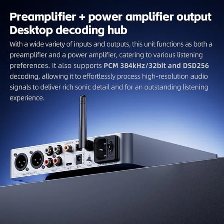 FiiO K13 R2R (USB-DAC, Display, Klangregelung, Gain-Schalter, Bluetooth), Kopfhörerverstärker, Schwarz – Bild 8