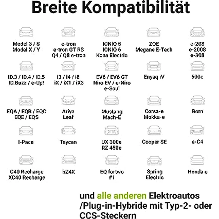 Green Cell EV11 eMobility Ladekabel 5.00m – Bild 2