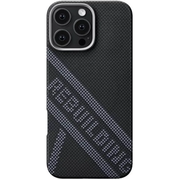 PITAKA Tactile Woven Case Re-TROS Rebuilding, Handyhülle aus Aramidfaser und Aluminium für iPhone 16 Pro