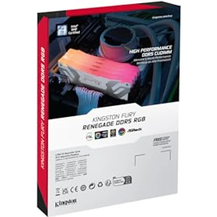 Kingston Fury Renegade DDR5 RGB CUDIMM 24GB 8800MT/s CL42 Silber/Weiß, Desktop Gaming Speicher Einzelmodul – Bild 5