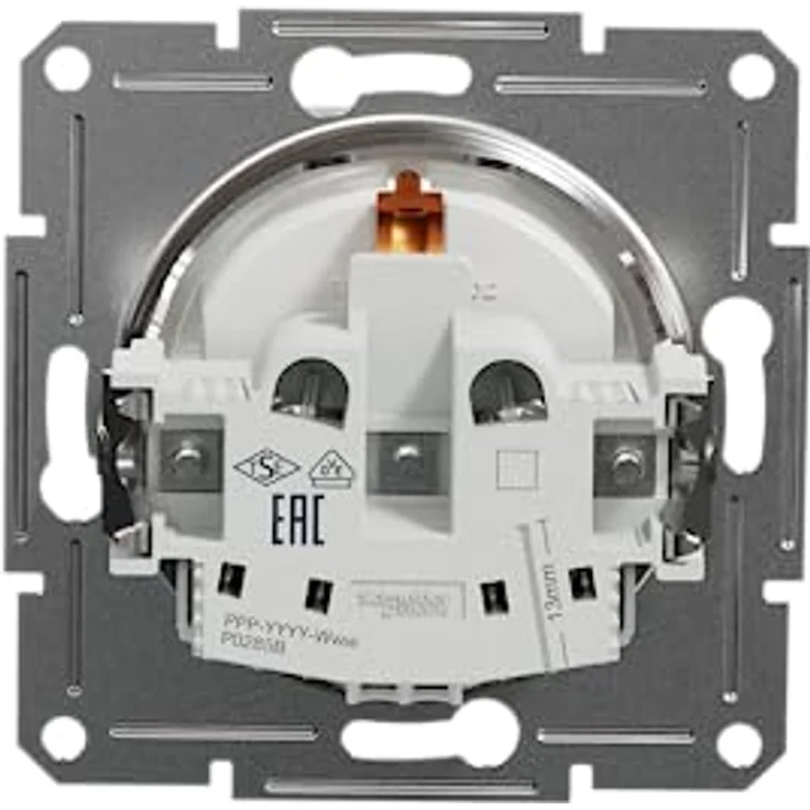 Schneider Electric Asfora EPH2970121D SCHUKO-Steckdose 16A, Schutzkontaktsteckdose,Steckklemmen, Unterputzsteckdose,weiß – Bild 4