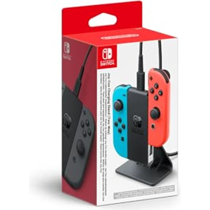 Nintendo Joy-Con-Ladeaufsteller, Ladegerät für Joy-Con Controller, Schwarz – Bild 1