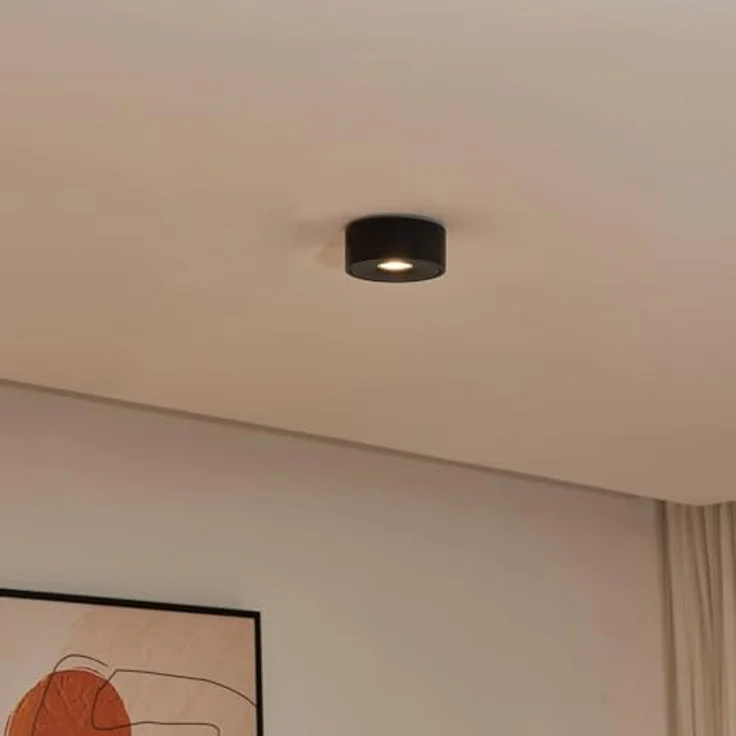 Arcchio LED Deckenleuchte 'Rotari' in Schwarz aus Aluminium (1 flammig) - LED-Deckenlampe für ein gemütliches Zuhause – Bild 3