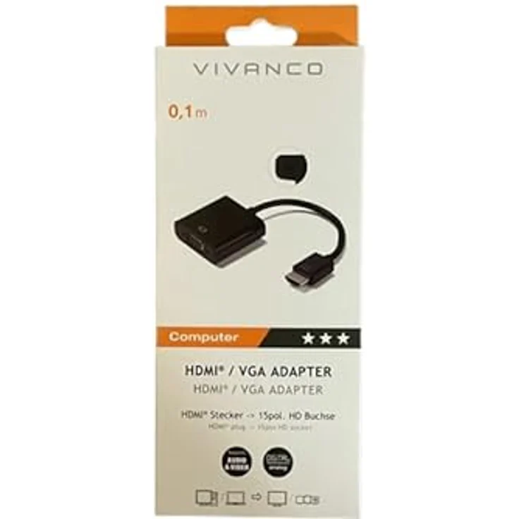 HDMI® VGA Adapter, HDMI® Stecker, VGA-Buchse – Bild 3