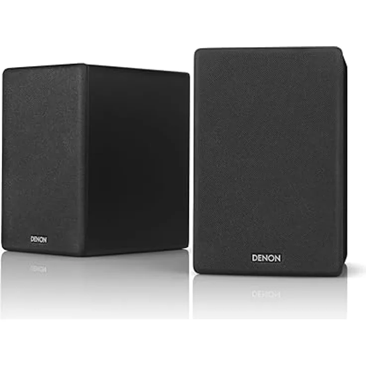 Denon SCN10 Lautsprecher, Zwei-Wege-HiFi-Lautsprecher für TV-Soundsystem, 2 x 65 W, Kompatibel mit Empfängern und Verstärkern, Elegantes Design, Schwarz