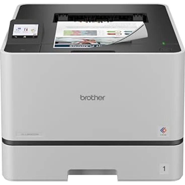 Brother HL-L8430CDW, Professioneller WLAN Farblaserdrucker mit Duplex, 31 S/min, 250 Blatt Papierfach, 50 Blatt Multifunktionszufuhr