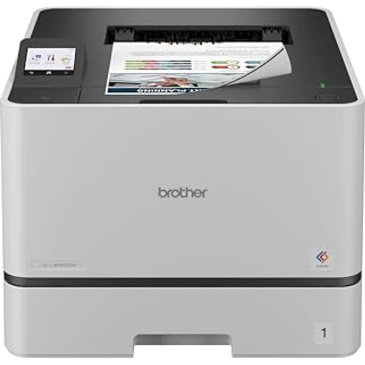 Brother HL-L8430CDW, Professioneller WLAN Farblaserdrucker mit Duplex, 31 S/min, 250 Blatt Papierfach, 50 Blatt Multifunktionszufuhr – Bild 1