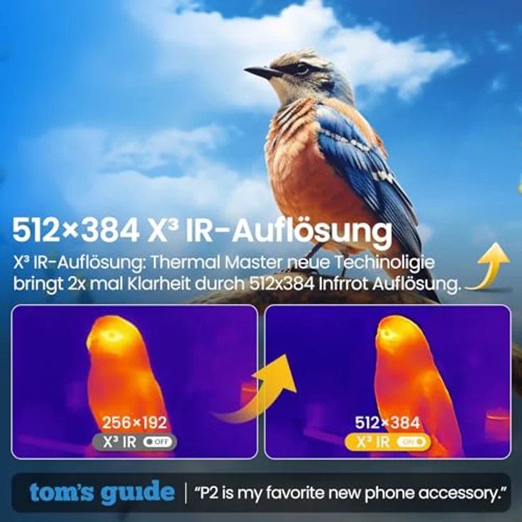 Thermal Master P2 Wärmebildkamera, Android, 512x384 Auflösung, -20 bis 600℃, ±1,5℃ Genauigkeit, 15x Zoom, inkl. Schutzcase – Bild 4