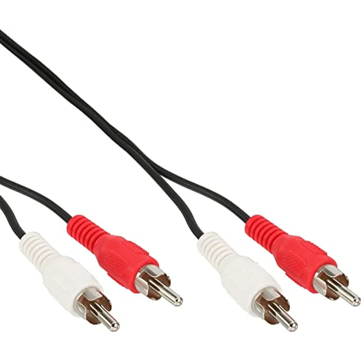 InLine 89933C Cinch Kabel, 2x Cinch, Stecker - Stecker, 1m – Bild 2