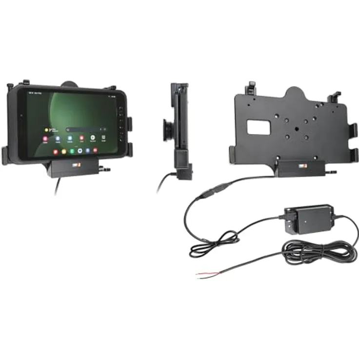 Brodit Gerätehalter 713387 | Made IN Sweden | mit Ladefunktion für Smartphones - Samsung Galaxy Tab Active 3 SM-T570/SM-T575, Galaxy Tab Active 5 SM-X300/SM-X306B