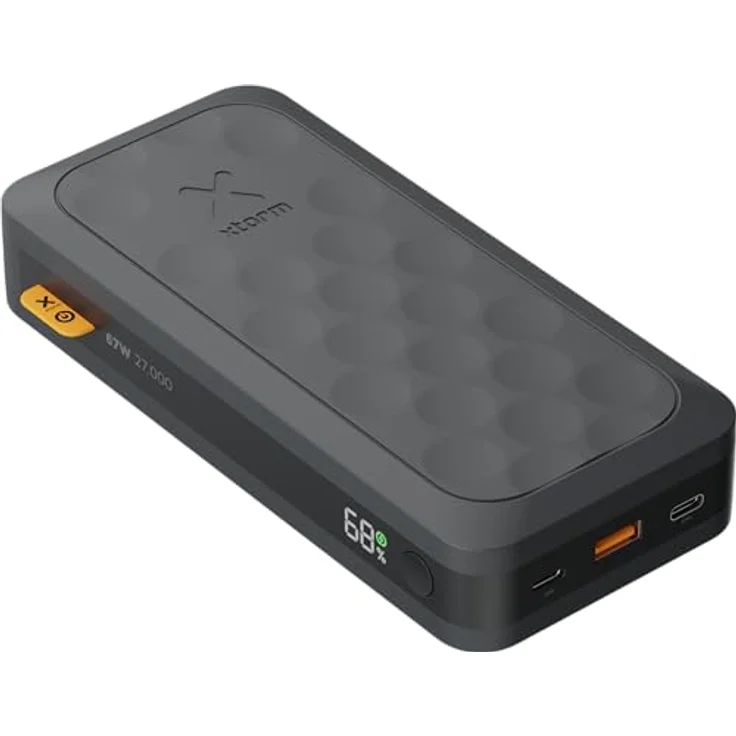 XTORM FS5271 Fuel Series 5 27.000mAh, Laptop Powerbank mit LED Display, 67W Leistung, 2X USB-C Power Delivery, Quick Charge 3.0, Luftfahrttauglich, Klein Aber stark, langlebiges Material, Schwarz – Bild 4