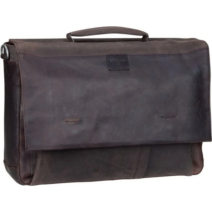 Strellson Aktentasche Brick Lane Jim Briefbag LHF, kernige Aktentasche für stilbewusste Büroauftritte, schwarz – Bild 1