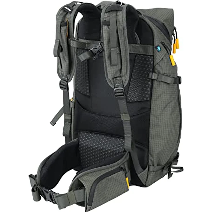 Vanguard Veo Active Birder 56 kg, Fotorucksack mit 47 l Volumen, robuste Nylonkonstruktion, Regenschutz, ergonomische Tragegurte, grün – Bild 5