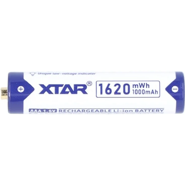 XTAR AAA Micro LR03, 4er Set Li-Ion Akkus 1,5V, 1000mAh mit LED-Indikator und Aufbewahrungsbox – Bild 5