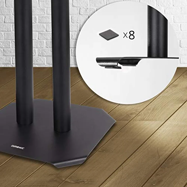 Duronic SPS1022 - 40 Twin Lautsprecherständer 40 cm schwarze Metall Basis / 40 cm Höhe / geeignet für Lautsprecher - Hi-Fi und Heimkinoanlagen. – Bild 6