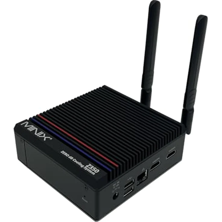 Minix NEO Z350-0dB, Kompakter Desktop-PC mit Intel Core i3, 16 GB RAM, 512 GB SSD, Schwarz, 4K@60Hz Dual HDMI, WiFi 6 – Bild 2