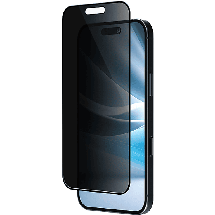 ISY IPG-4000-2.5D Privacy Displayschutz für Apple iPhone 16 Pro, schutzglas mit Sichtschutzfunktion