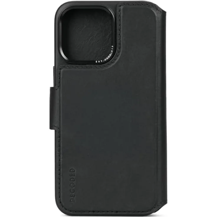 Decoded 2-in-1 Abnehmbare Schutzhülle für Apple iPhone 15 Pro Max - Hochwertiges Europäisches Leder - Kartenhalter Hülle - Lederhülle - MagSafe-Kompatibel - Microfiber Lining - Schwarz – Bild 2
