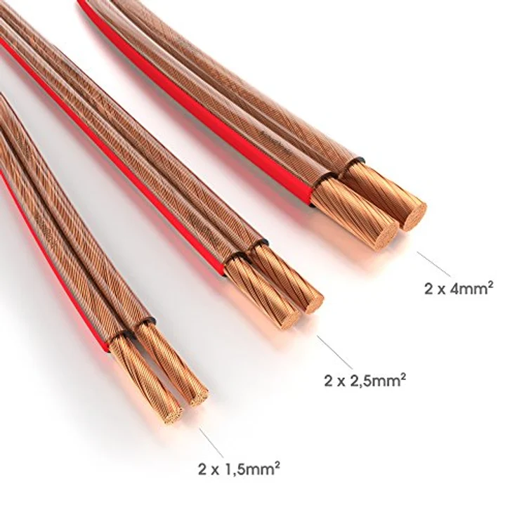 KabelDirekt - Lautsprecherkabel - Made in Germany - aus reinem Kupfer - 50m - (2x4mm² HiFi Audio Boxenkabel für Lautsprecher & Surround Systeme, OFC Kupfer, mit Polaritätskennzeichnung) – Bild 3