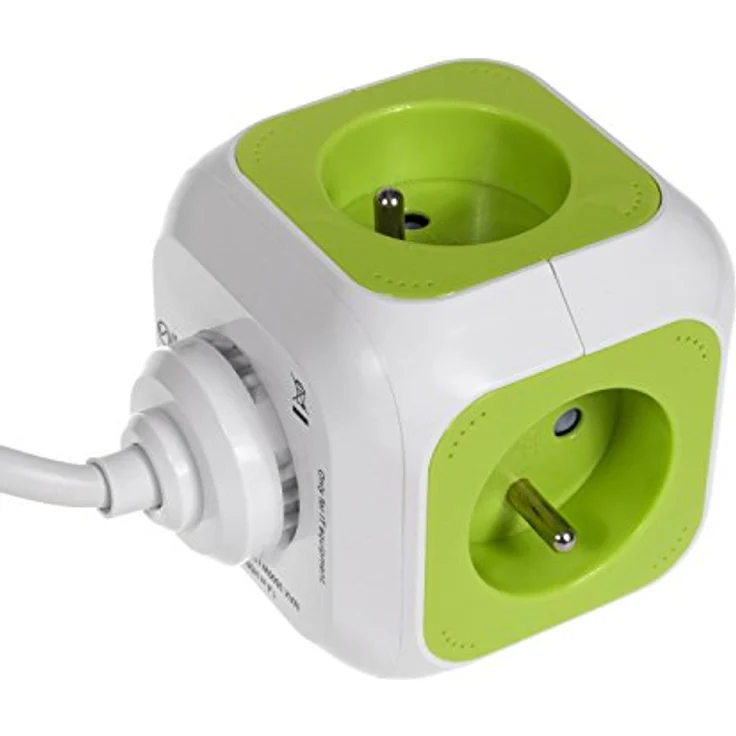 GreenBlue gb118 MagicCube Steckdose Fach, 4-fach mit 2 USB-Anschlüssen und 1,4 m Kabellänge – Bild 2