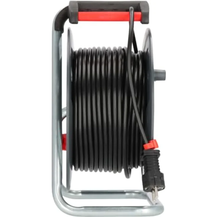 Brennenstuhl Garant Export Kabeltrommel (50m Kabel in schwarz, Spezialkunststoff, Einsatz im Innenbereich, Made in Germany) – Bild 4