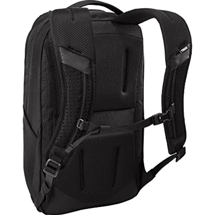 Thule Accent Rucksack 20l Schwarz, 100 % recyceltes Polyester mit SafeZone-Fach und Trolleybefestigung – Bild 2