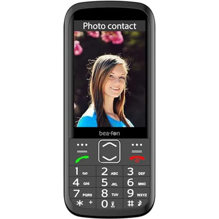 Beafon, SL270, Silverline, Handy, Bartype, Tastentelefon, Seniorentelefon mit SOS Notruftaste, 3,5" (8,89cm) Display, schwarz – Bild 2