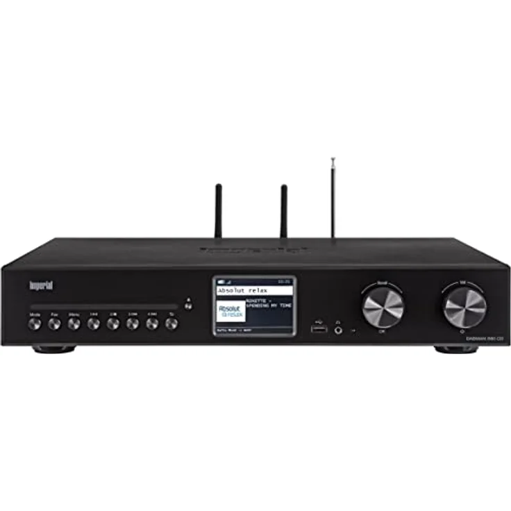 Imperial DABMAN i560 CD - HiFi Anlage mit Verstärker und CD Player - Internetradio/Digitalradio (DAB+ / DAB/UKW/WLAN/LAN, HDMI ARC, Bluetooth senden und empfangen, Streaming Dienste) schwarz – Bild 1