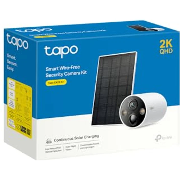TP-Link TC85 KIT, Netzwerkkamera 2K QHD (2560 x 1440 Pixels) mit KI-Erkennung und IP66 Wetterbeständigkeit, Weiss – Bild 6