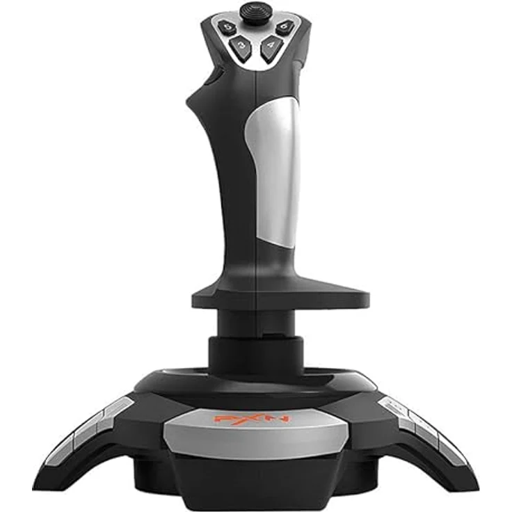 PXN F16 Joystick, Gaming-Stick mit 8-Wege Hat Switch und ergonomischem Design, schwarz – Bild 2