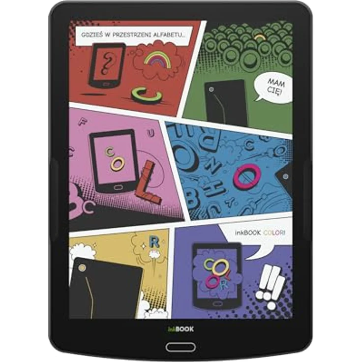 inkBOOK Focus Color, E-Book-Reader mit 32 GB Speicher, 7.8'' Farbdisplay, kompatibel mit ONLEIHE, Skoobe, Kindle und mehr Apps, schwarz – Bild 2