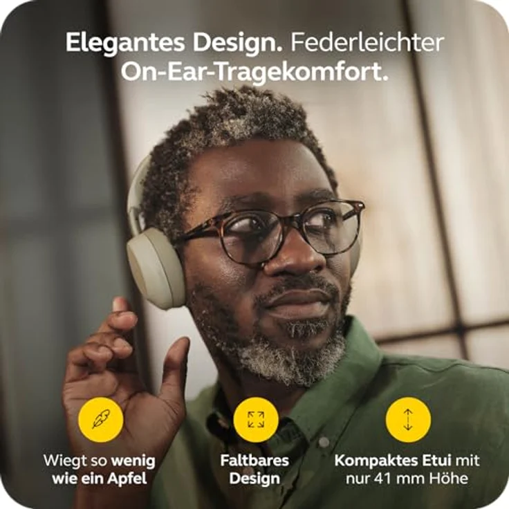 Jabra Evolve3 75, MS, Link390c, Kopfhörer mit AI-Bereichsanpassung und Advanced ANC, Warm Grey – Bild 5