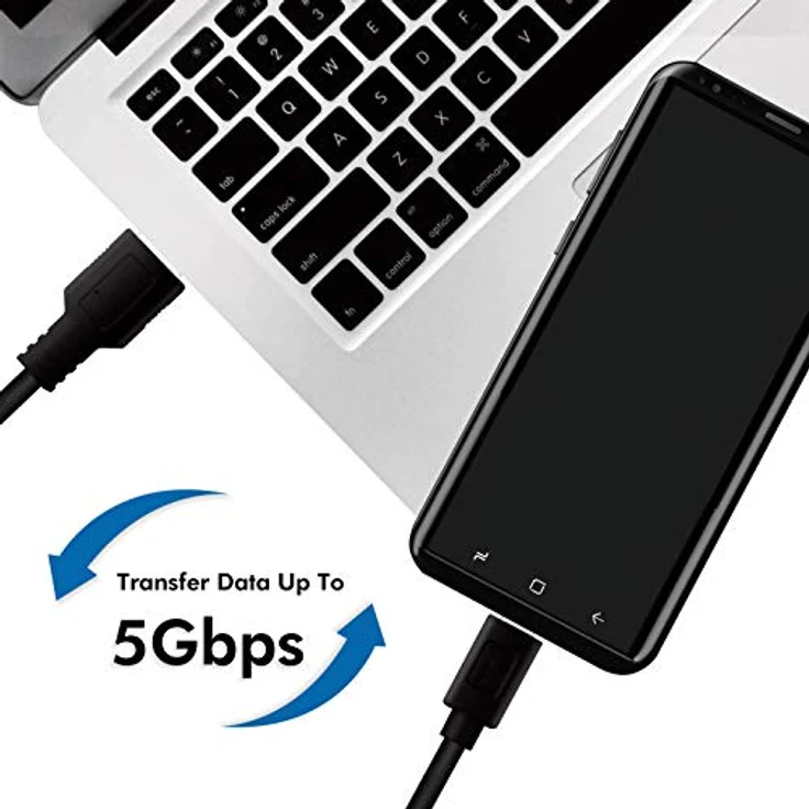 LogiLink CU0166 - USB 3.2 Gen 1x1 Anschlusskabel, USB-A zu USB-C, Schwarz, 0.15m – Bild 4