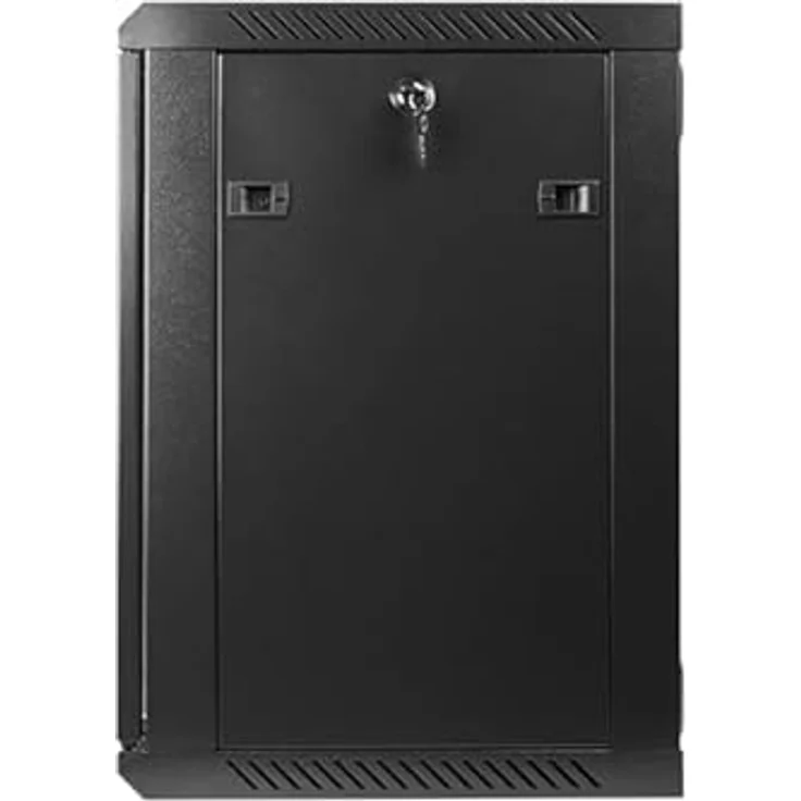 Lanberg Rack Wandschrank 12U 48,30cm (19") mit Glastür und IP20 Schutzart, schwarz – Bild 4