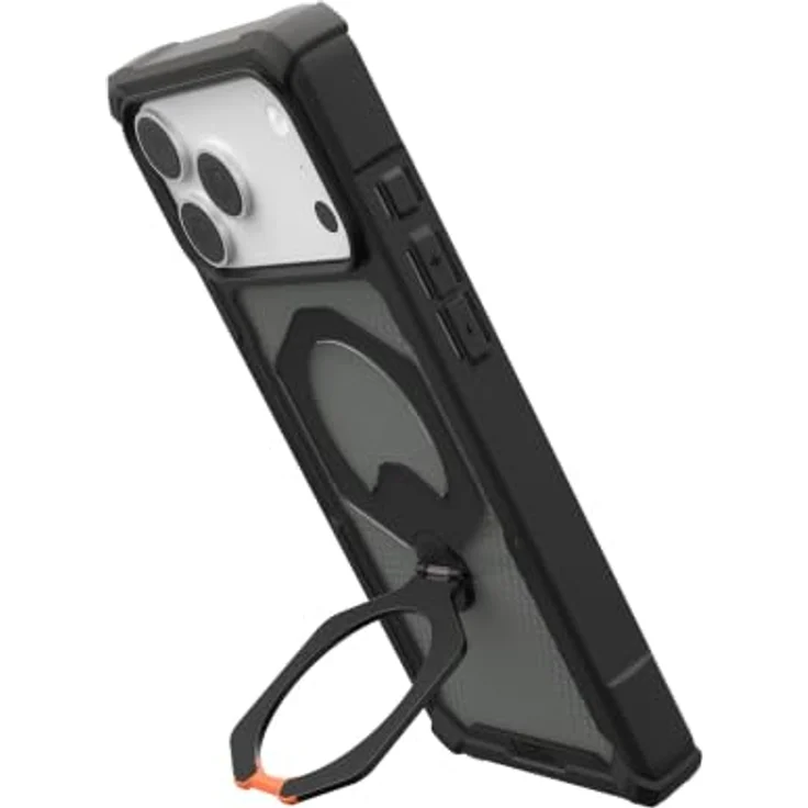 UAG Plasma XTE 360 MagSafe, Handyhülle mit 360° drehbarem Kickstand, verstärkten TPU-Stoßfängern und Fallschutz für iPhone 18 Pro Max/17 Pro Max, black/orange – Bild 8