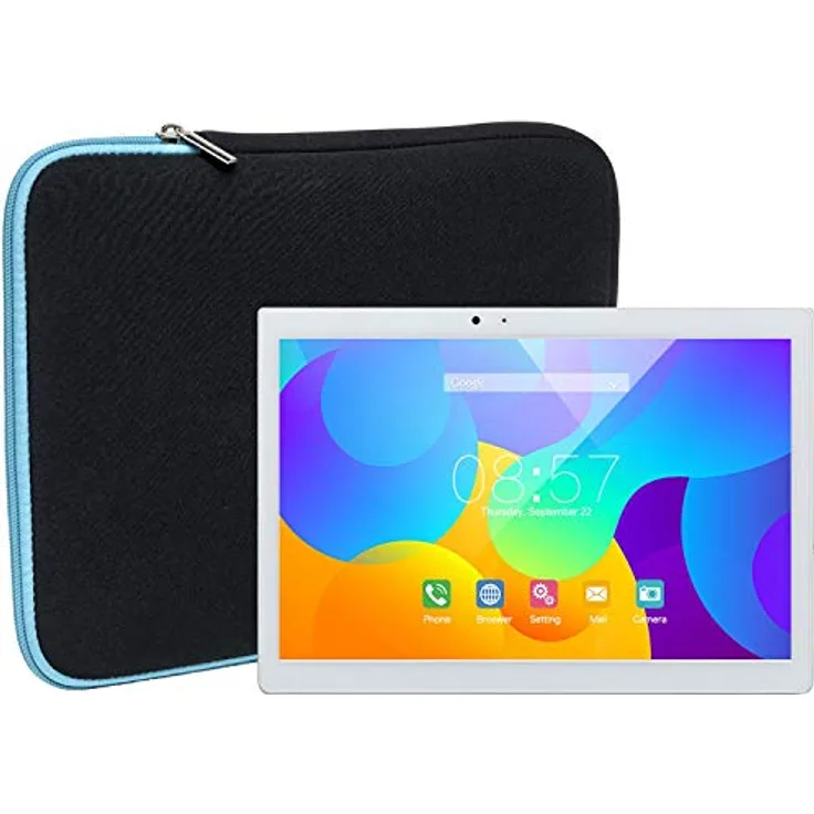 Slabo Tablet Tasche für Teclast T10 (10.1'') Hülle Case Neopren - TÜRKIS / SCHWARZ