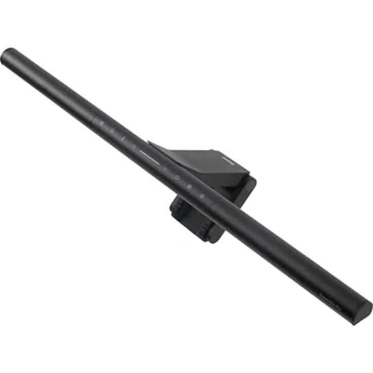 BenQ ScreenBar Pro LED Monitorlampe (Schwarz) - Ultrabreit Beleuchtung/Bewegungssensor/Verstellbar Helligkeit und Farbtemperatur/Augenschonend/Kein Bildschirmblendung/Platzsparend/Curved Monitor/USB-C