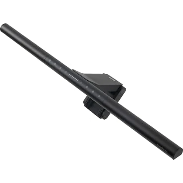BenQ ScreenBar Pro LED Monitorlampe (Schwarz) - Ultrabreit Beleuchtung/Bewegungssensor/Verstellbar Helligkeit und Farbtemperatur/Augenschonend/Kein Bildschirmblendung/Platzsparend/Curved Monitor/USB-C – Bild 1