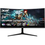 Acer Nitro XZ342CU V3, 34 Zoll Gaming Monitor UWQHD, VA, 180Hz DP, Curved, FreeSync Premium, höhenverstellbar