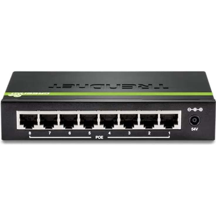 TRENDnet 8-Port GREENnet Gigabit PoE+ Switch, 61W PoE Leistung, 16 Gbit-s Schaltkapazität, Plug N Play, TPE-TG82G – Bild 9