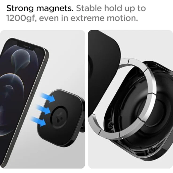 Spigen ITS35 Magnetic MagSafe Dashboard Car Mount, Smartphone Halterung mit starkem Magnet und teleskopischem Arm, Schwarz – Bild 4
