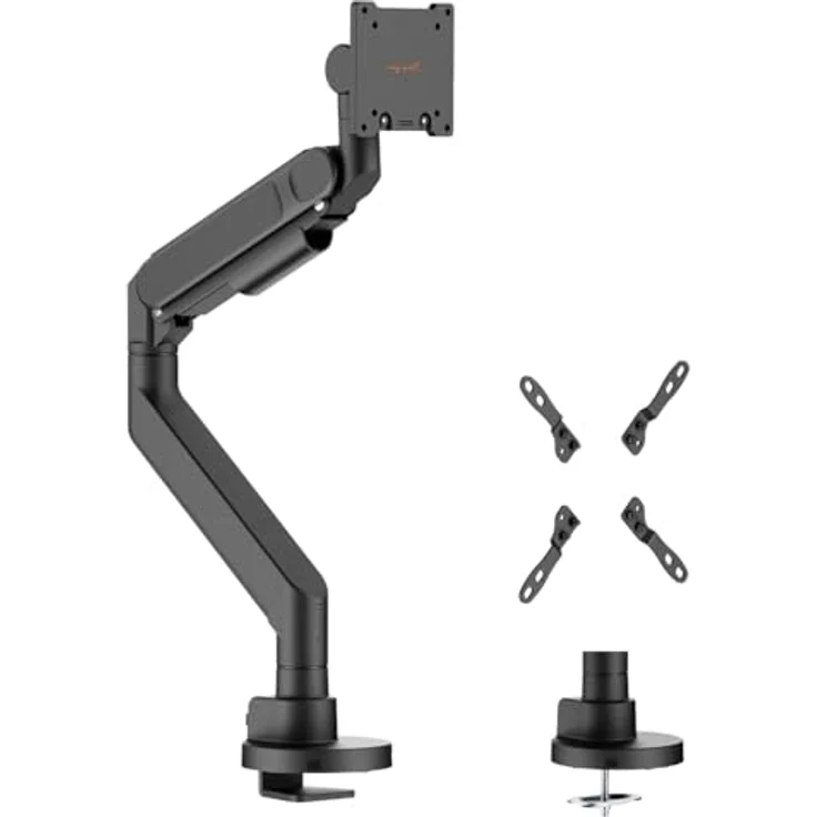 my wall HL65L, beweglicher Monitor Arm für 24 bis 57 Zoll Monitore, höhenverstellbar, schwenkbar & neigbar, Gasdruckfeder, bis 27 kg Tragkraft, für Office & Gaming – Bild 1