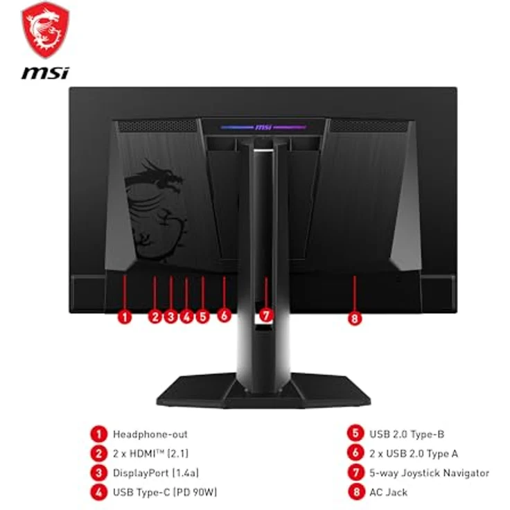 MSI MPG 271QRXDE 26,5 Zoll WQHD Gaming Monitor (0,03 ms Reaktionszeit, 360 Hz) – Bild 7