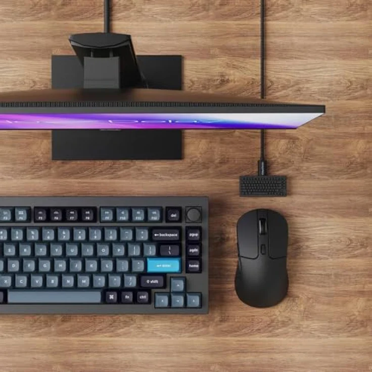 Keychron M3 (Kabellos, Kabelgebunden), Maus, Schwarz, mit Pixart 3395 Sensor und Bluetooth 5.1 – Bild 5