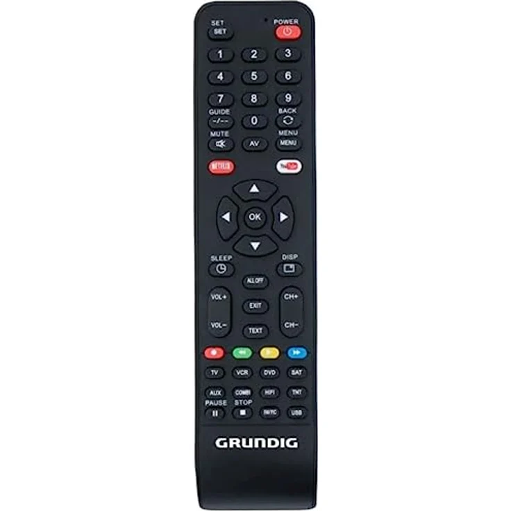 Grundig Universal-Fernbedienung - bis zu 8 Geräte gleichzeitig - 210 x 50 x 18 MM - Schwarz – Bild 1
